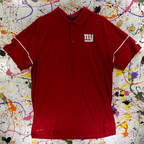 Nike Other - Vintage NFL NY Giants Nike Dri-Fit Polo Shirt